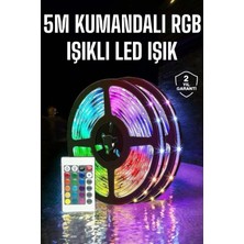 İntora 5 Metre Şerit LED Rgb Işıklı Kumandalı Güç Adaptörü Her Ortama