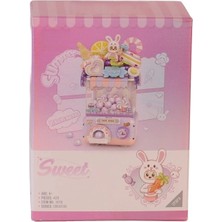 Nacario Mey Ithalat® LZ1679 Sevimli Gashapon Makineleri Mor Block Oyuncak 428 Prç