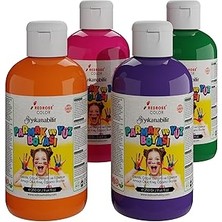 Starseven Red Ara Renkler Parmak Boyası 4'lü Set 4X250 gr