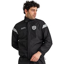 Starseven Scudo Peru Siyah Üst Motosiklet Yağmurluğu