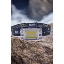 İntora Kafa Lambası LED Fener Pratik Taşınabilir Ayarlanabilir USB Şarjlı