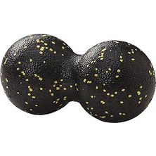 Starseven Actifoam Peanut Lacrosse Massage Ball Fıstık Masaj Topu El Ayak Uyarıcı 12 x 24 cm (Siyah + Sarı Or