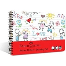 Starseven Faber-Castell Resim Defteri, 35X50 Cm, 30 Yaprak, 120G Kağıt, Spiral Cilt, Kolay Koparılabilir Sayf