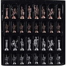 Starseven Gifthome Orta Boy Metal Roma Satranç Taşı Antik