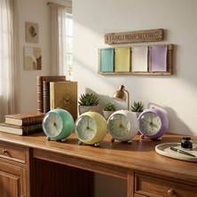 Lowell Home Ieg Yuvarlak Metal Renkli Çalar Saat LWLHMRS-İEG4256