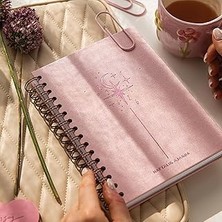 Starseven 2026 Spiralli A5 Haftalık Ajanda – Kir Suya Dayanıklı Sert Kapak - Pembe