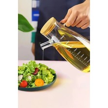 LTG Nova Bambu Kapaklı Cam Yağdanlık