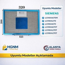 Hgnm E-Trading 320X200 mm Davlumbaz Metal Yağ Filtresi 11010164 20X32 mm Siemens: LC95KA670M, LC95KA270, LC95KA670, LC95KA670T, LC95KA270T