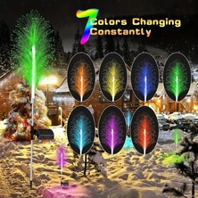 LTG Nova Solar Bahçe Işıkları Hava Dekoratif, 7 Renk Değiştiren Fiber Optik Işıklar, 2 Paket Güneş Ener