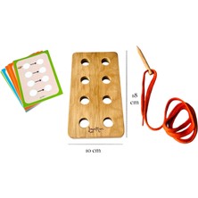 Loyameri Kidsshop Ahşap Ip Geçirme Tablası
