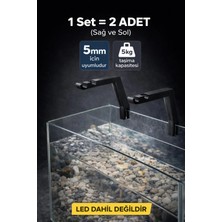 LTG Nova Akvaryum LED Tutucu Aparat Seti - 2 Adet 5-10MM Cam Kalınlığı Için Çözüm