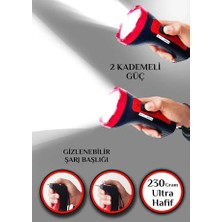 LTG Nova Italyano Şarjlı 10W Projektör LED El Feneri 2 Mod Aydınlatmalı Uzun Menzil Işıldak Kambur Fener