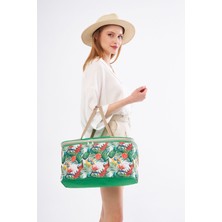 Özbience 22 Litre Yeşil Piknik ve Kamp Çantası, Termal Soğuk/sıcak Koruma