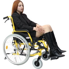 Kensa K-170 Alüminyum Tekerlekli Sandalye 16 Inç Bas-Çıkart Teker