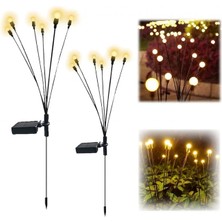 LTG Nova 6 Dallı Ateş Böceği Solar Bahçe Lambası 2 Adet