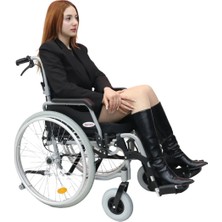 Kensa K-170 Alüminyum Tekerlekli Sandalye 18 Inç Bas-Çıkart Teker