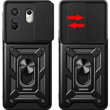 Epilons Mey Ithalat® Infinix Zero 30 4g Kılıf Pars Lens Yüzüklü Silikon - Kırmızı