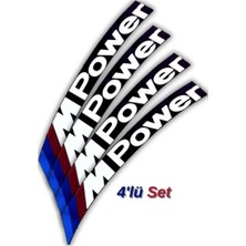 Bombtire M Power Beyaz 3D Lastik Yanak Yazısı