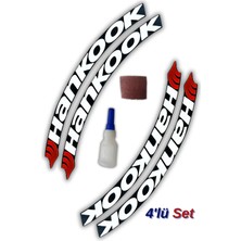 Bombtire Hankook Otomobil Motosiklet 3D Araç Jant - Lastik Yazısı Arma Sticker Şerit / 4'lü Set