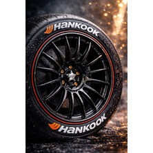 Bombtire Hankook Motosiklet ve Otomobil 3D Kabartma Sticker Şerit Jant ve Lastik Yazısı 8ADET