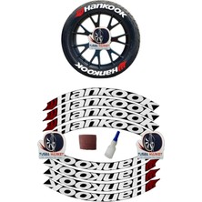 Bombtire Lastik Yanak Yazısı 3D Beyaz Hankook