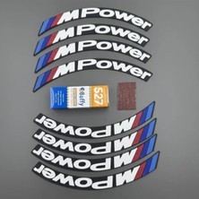 Bombtire Motorsiklet Lastik Yazısı 8 Adet ve Yapıştırıcı Model1 LASTIK222