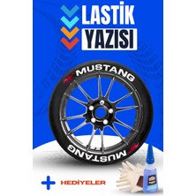 Bombtire Motosiklet ve Otomobil Lastik Yazısı Sticker Arma 8 Adet