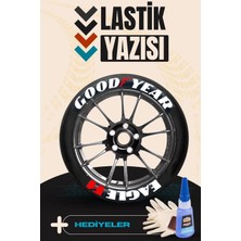 Motosiklet ve Otomobil Lastik Yazısı Sticker Arma 8 Adet BOMBTIRE329