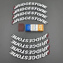 Bombtire Motorsiklet Lastik Yazısı 8 Adet ve Yapıştırıcı Model1 LASTIK223