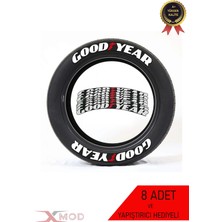 Bombtire Lastik Yazısı Goodyear Oto Motorsiklet Lastik Yazisi 8ADET A Kalite Yapıştırıcılı
