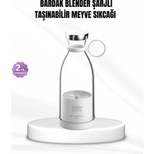 Akinco Şarjlı Portatif Blender – Gıda Sınıfı Malzeme, 10 Kullanımlık Pil, Mini Boy Hafif Tasarım