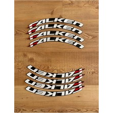 Falken Motosiklet ve Otomobil Araç 3D Oto Lastik Yazısı Sticker Arma Şerit 2.5 cm 8 Adet Bombtire®