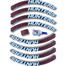 Bombtire Speed Kırmızı Motosiklet ve Otomobil Lastik Yazısı Kabartma Sticker Yapıştırma 8 Adet Set ASTSYN0205