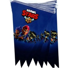 Ambalaj ve Parti Dünyası Brawl Stars Doğum Günü Flaması