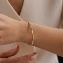 Sembol Gold 14 Ayar Altın Kelepçe Bileklik 1,70 gr 6,0 cm