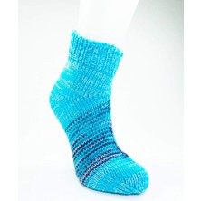 El Örgüsü Kışlık Şık Kadın Yün Patik D15