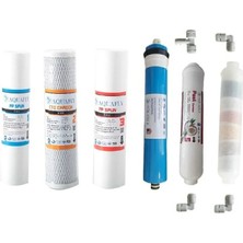 Aquafly Su Arıtma Filtresi 6 Filtre 11 Aşama Arıtıcı Filtresi Yedek 10' Açık Kasa Uyumlu