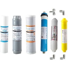 Aquafly Su Arıtma Filtresi Çift Karbon'lu 6'lı Takım Arıtıcı Filtresi 10' Açık Kasa Uyumlu