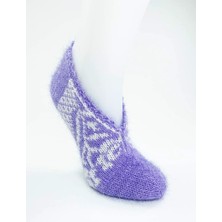 El Örgüsü Kışlık Şık Kadın Yün Patik D2