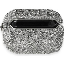 AyrStore Airpods 3 (3.nesil) Mira Taşlı Kılıf - Gümüş