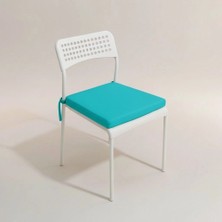 Gullfoss Turkuaz Bahçe Balkon Salon Sandalye Minderi 40X40 cm