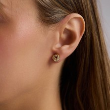 Sembol Gold 14 Ayar Altın Düğüm Model Küpe 0,77 gr 8 mm