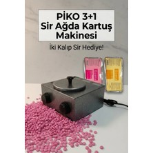 BY PİKO by piko  3+1 Sir ağda makinesi profesyonel paslanmaz çelik gri