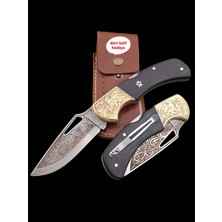 Kamp Çakısı Outdoor Çakı Bıçak Gravürlü Kartal Işlemeli Hediyelik Bıçak