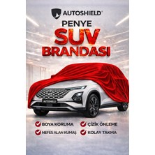 Universal Chery Omoda 5 Penye Suv Araç Brandası Kalın Kumaş Garaj Brandası Oto Araç Koruma Örtüsü Kırmızı