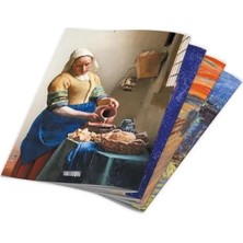 Esranın Dünyası A5 4’lü Kareli Defter Seti - Renkli Karton Kapak