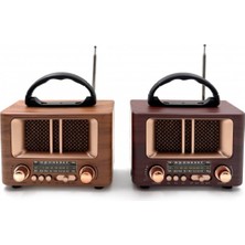 Esranın Dünyası Ahşap Kare Küçük Nostaljik Radyo RSFTA34-ESRDNS