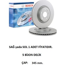 Ön Fren Diski Audi A4 B8 08-16 A5 B8 07-17 A6 C7 11-18 Q5 8rb Macan 95B 4G0615301 0986479747 Bosch