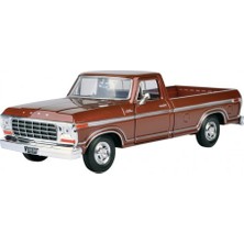 Motormax 1:24 Ford F-150 Custom 1979 Model  Kahverengi Kamyonet Kahve