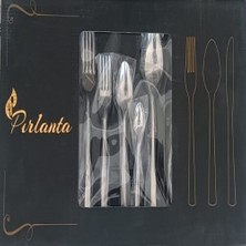 Sb Shopping Pırlanta 30 Parça 6 Kişilik Çatal Kaşık Takımı 30 Parça Kutulu Hediyelik Çeyizlik Takım